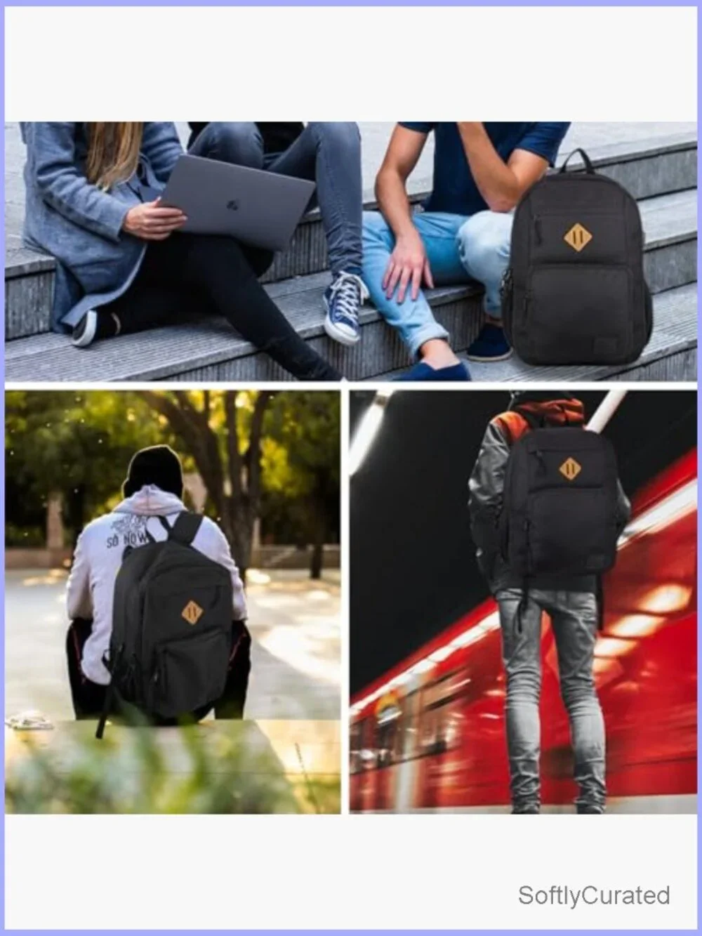 Anti-Theft Laptop Backpack with USB Charging Port, Water Resistant, Luggage